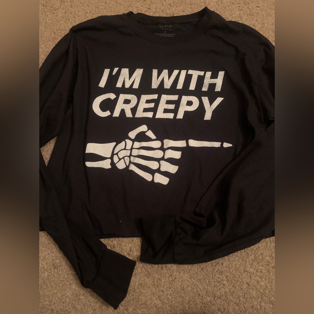 I’m with creepy long sleeve tee